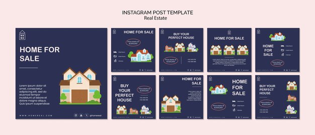 real estate template design