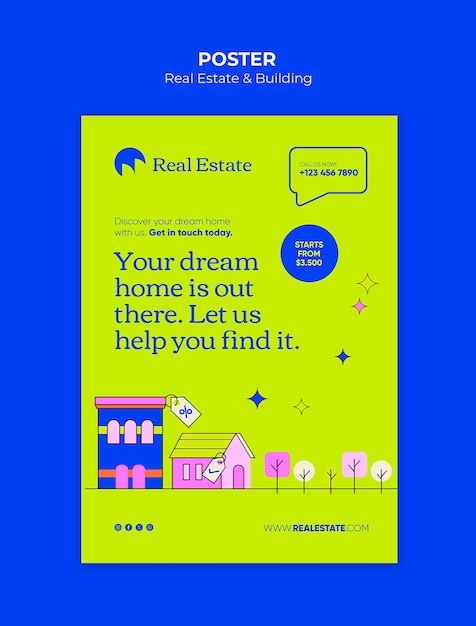 Real estate template design