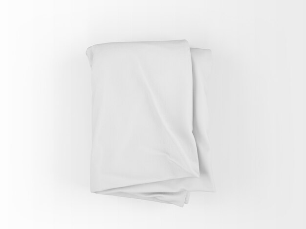 realistic blank duvet isolated on white