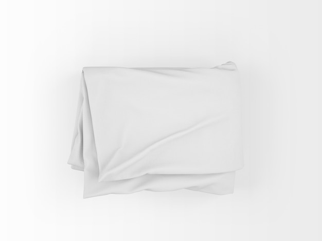 Realistic blank duvet isolated on white