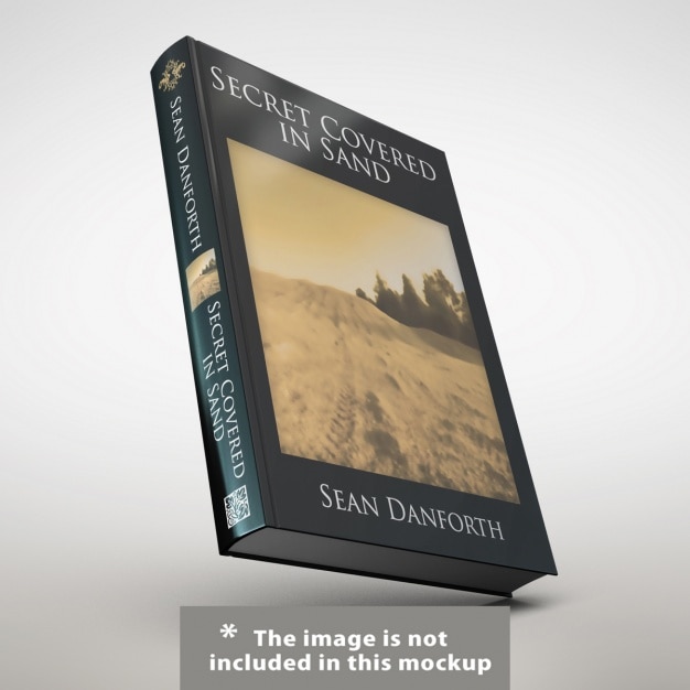 Free PSD realistic book cover presentation