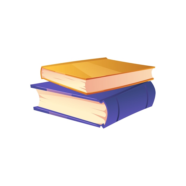 realistic books illustration