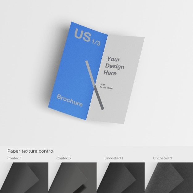 PSD gratuito brochure realistica mock up