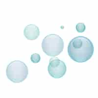 Free PSD realistic bubbles isolated