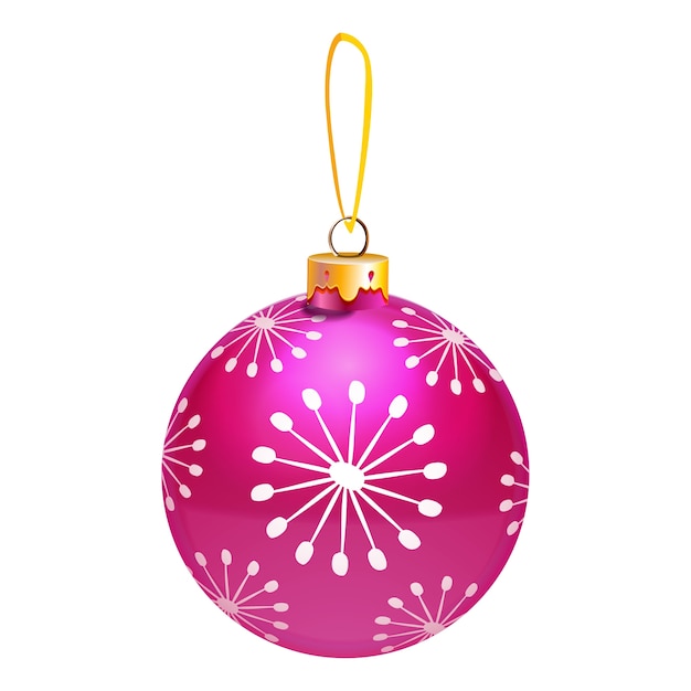 Free PSD realistic christmas ornament