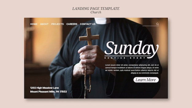 Realistic church template