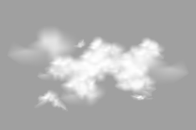 Free PSD realistic clouds isolated