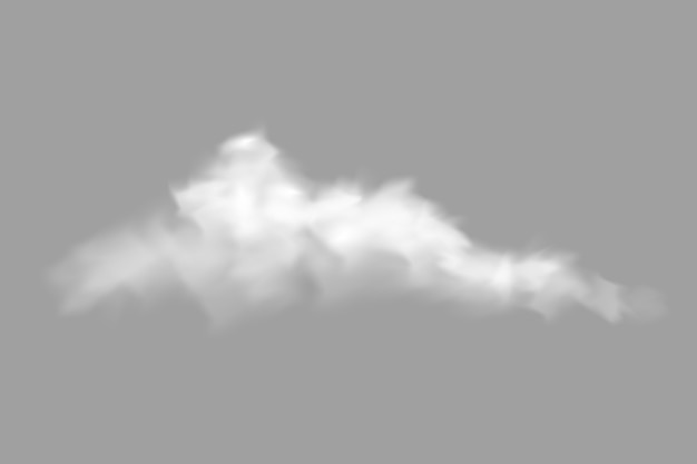 Realistic clouds isolated