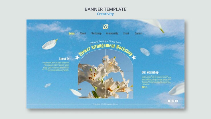 無料PSD 現実的な創造性テンプレート デザイン