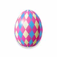 Free PSD realistic easter egg illustration design