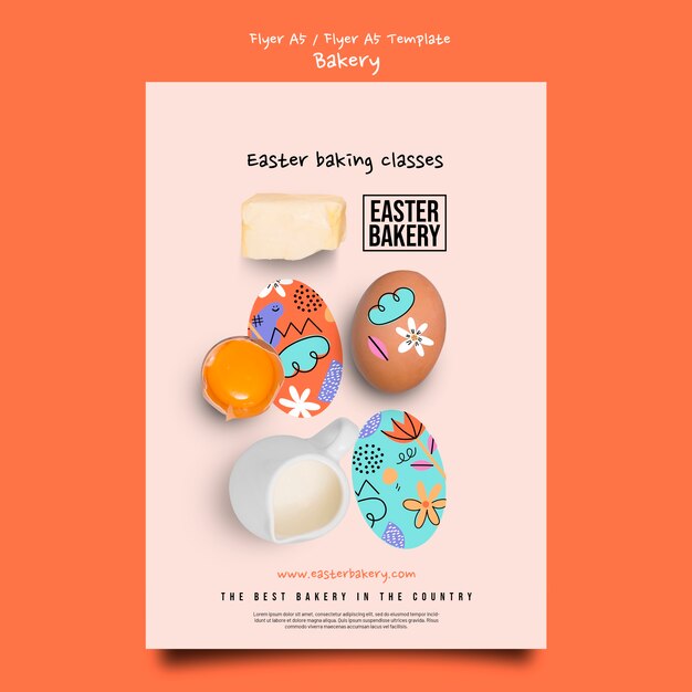 realistic easter template design