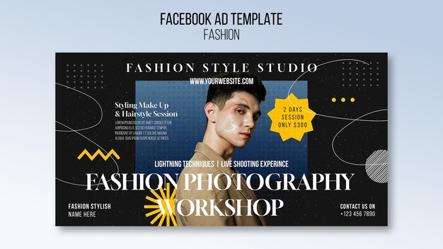 Realistic fashion template