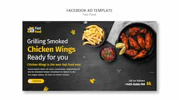 Free PSD realistic fast food design template