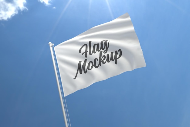 Download Free Psd Yellow Flag Mock Up