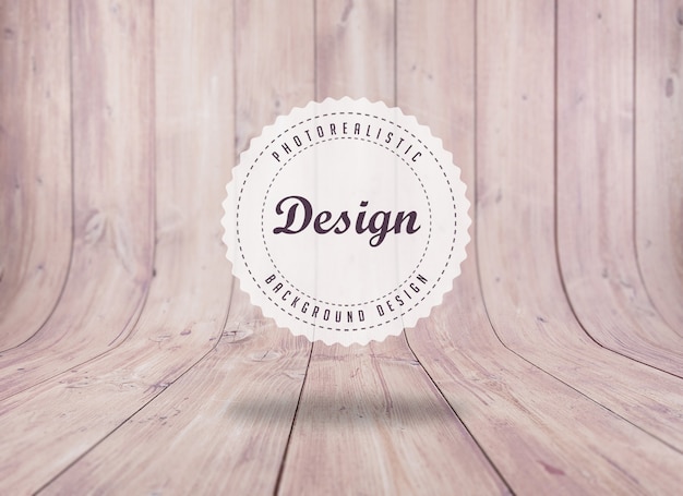 Free PSD realistic floorboard background design