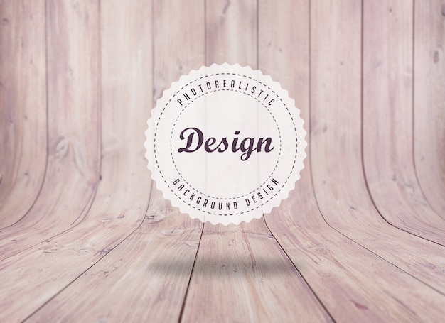 Realistic floorboard background design