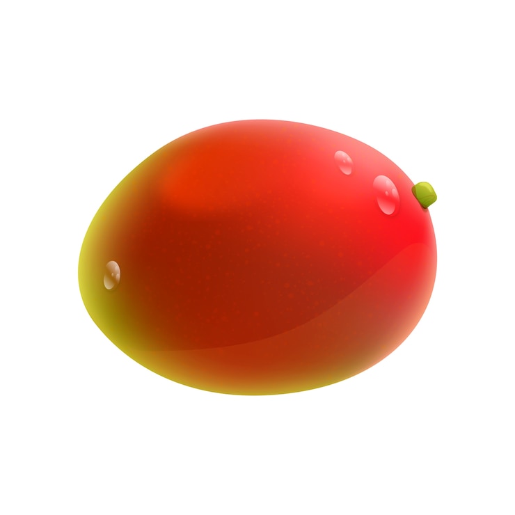 Free PSD realistic fresh mango background