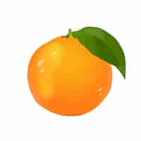 Free PSD realistic fresh orange background