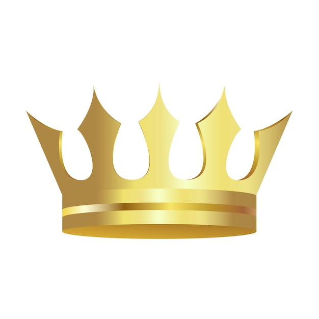 Бесплатный PSD Реалистичная золотая корона