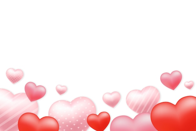 realistic heart border design