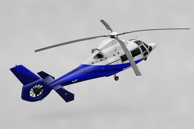 Realistic helicopter mockup