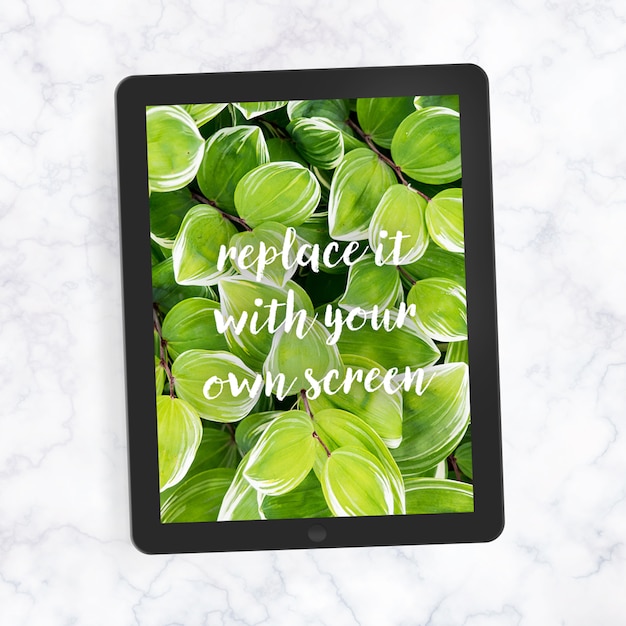 Realistic ipad screen mock up