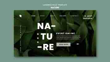 Free PSD realistic nature design template