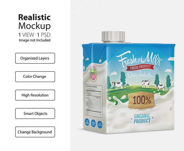 Download Milk Carton Mockup Images | Free Vectors, Stock Photos & PSD