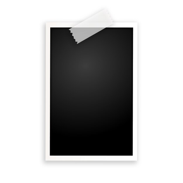 Realistic photo frame design