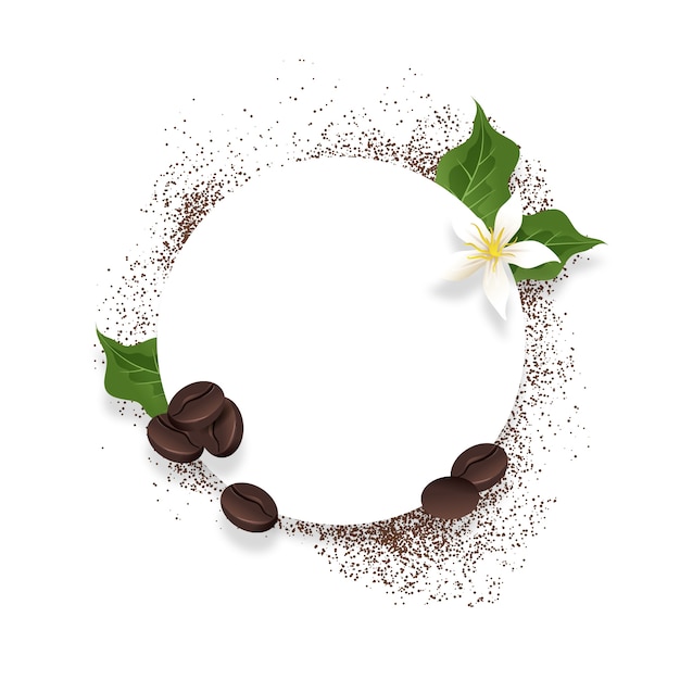 Free PSD realistic roasted coffee beans