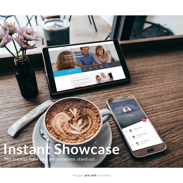 Download Free Realistic Screen Mockup PSD Template