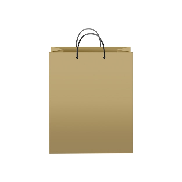 Free PSD realistic shopping bag isolated