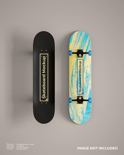 Download Free Psd Skateboard Mockup