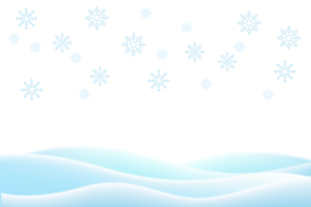 Realistic snowflakes border design