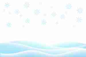 Free PSD realistic snowflakes border design