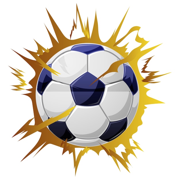 Free PSD realistic soccer ball illustration isolated