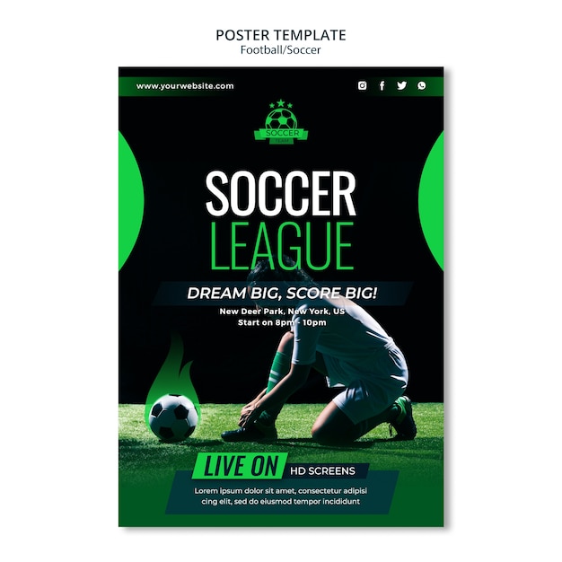 Soccer Flyer Images - Free Download on Freepik