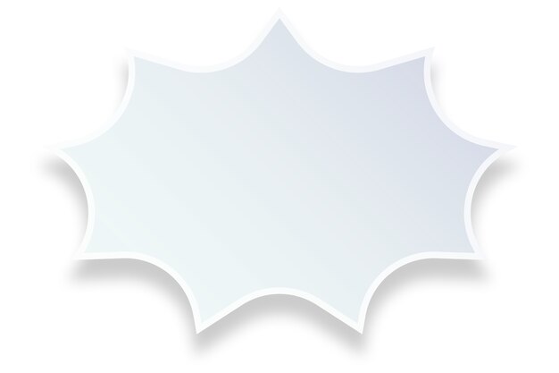 현실적인 음성 버블 일러스트레이션