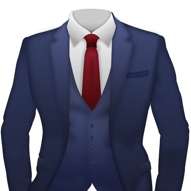 Free PSD realistic suit illustration