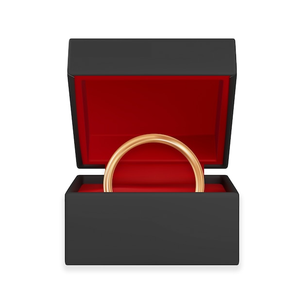 Wedding Ring in Box – Realistic PSD Templates