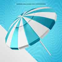 Free PSD realistic white and light blue sunshade