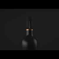 PSD gratuito presentazione realistica bottiglia di vino