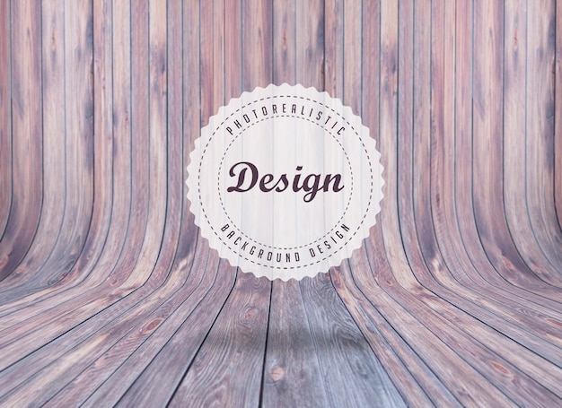 Realistic woodboard background design