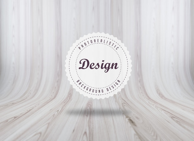 Free PSD realistic woodboard texture background design