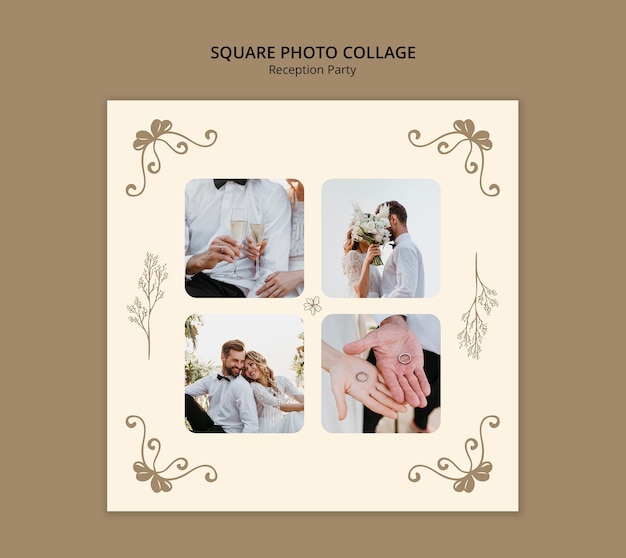 Reception party template design