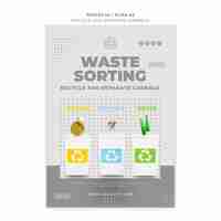 Free PSD recycle concept poster template design