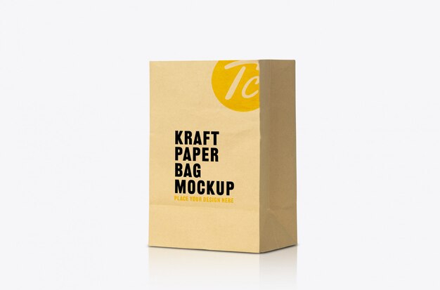 Download Premium PSD | Recycled kraft brown paper bag mockup