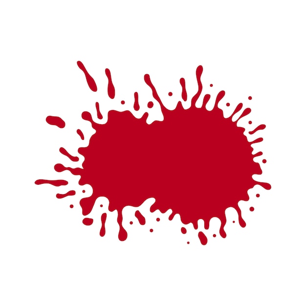 Free PSD red blood splash