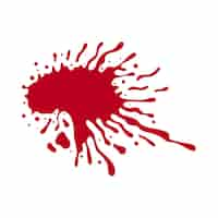 Free PSD red blood splash