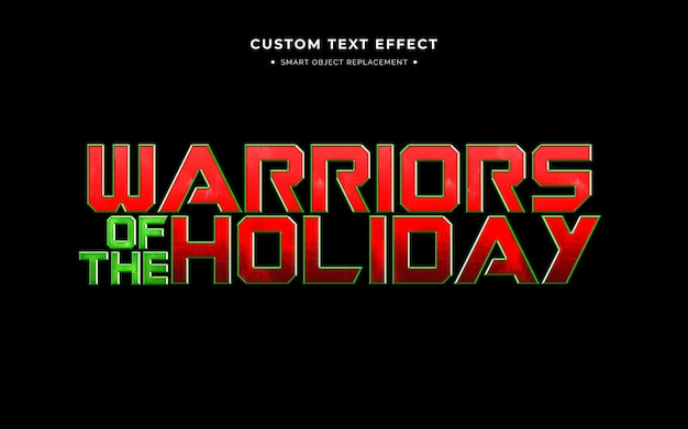 Red and green movie 3d text style effect